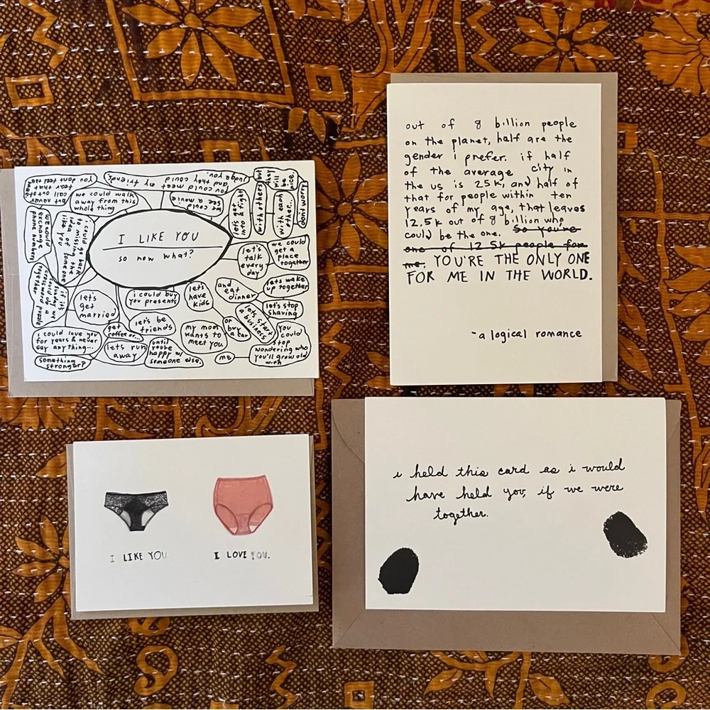 People I've Loved Lovers Cards (4 pack) romantic anniversary wedding couples